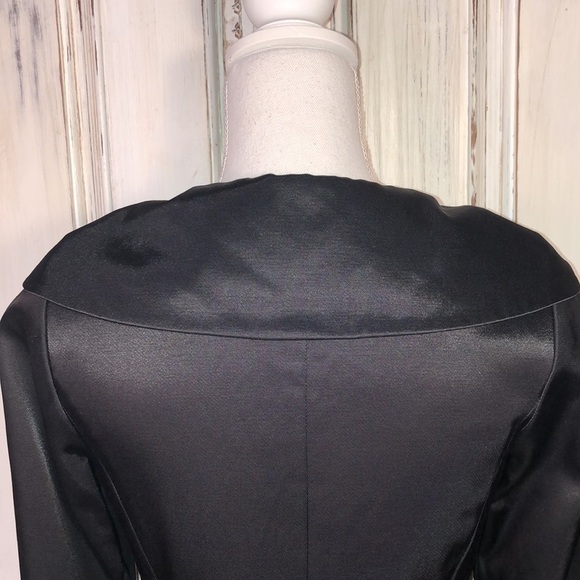 WANKO Cotton Blend Chic Unique Shawl Collar Long Sleeve Dress Coat Size 34 - Picture 11 of 15